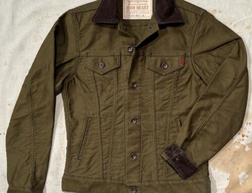 Iron Heart IH-526- ODG 12oz whipcord modified type 3 jacket olive drab green