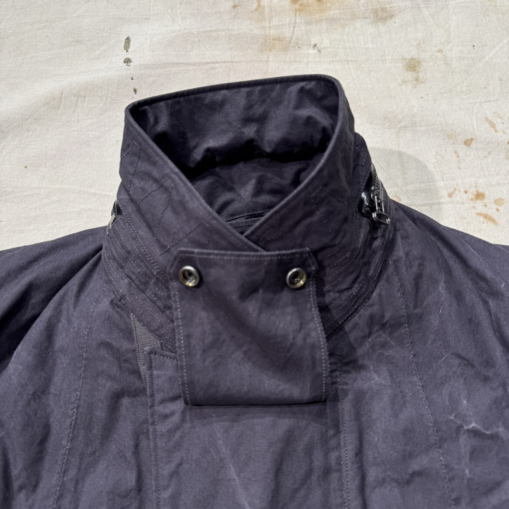 MotivMfg techno Mao parka mid mastershield all cotton weatherproof fabric graphite MotivMfg