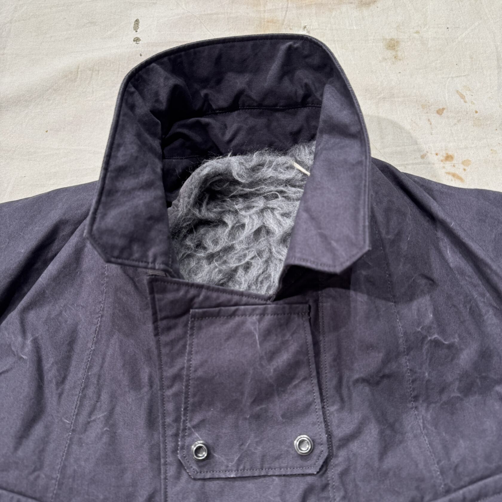 MotivMfg techno Mao parka mid mastershield all cotton weatherproof fabric graphite MotivMfg