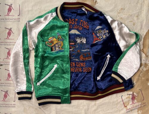 Studio D`Artisan souvenir jacket green/blue rayon