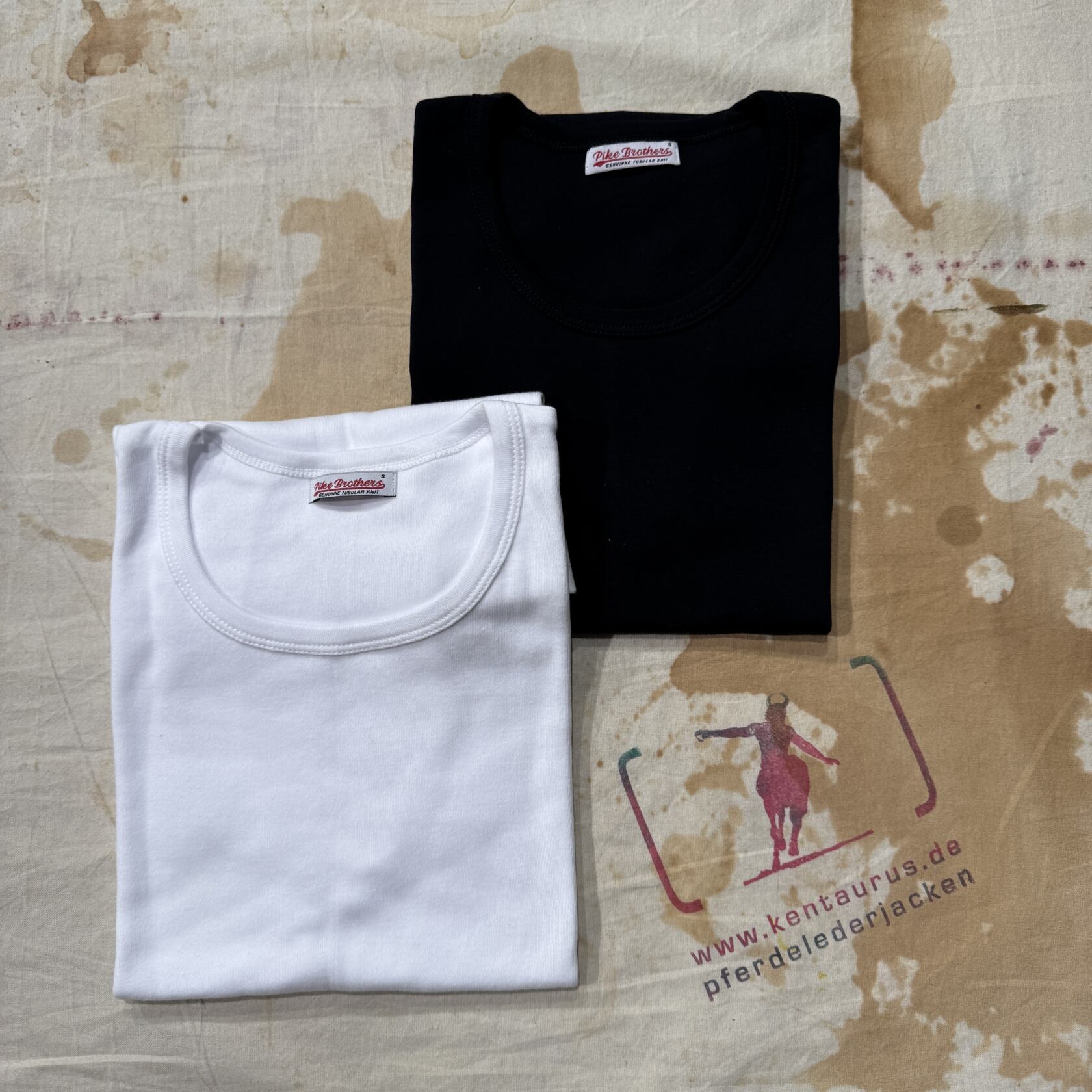 lew jacket mid brown 1947 T- Shirts Pike Brothers