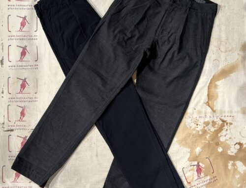 First Pat-rn man trousers Roger ripstop doubleface cotton wool navy/military and charcoal/blue