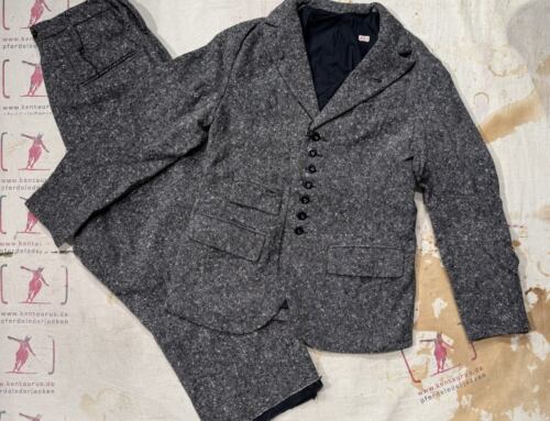 Klasica locks jacket and galway trousers soaked homespun tweed