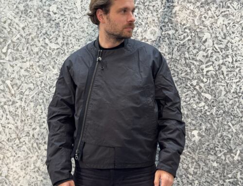 MotivMfg armour jacket halley stevenson waxed cotton dark grey