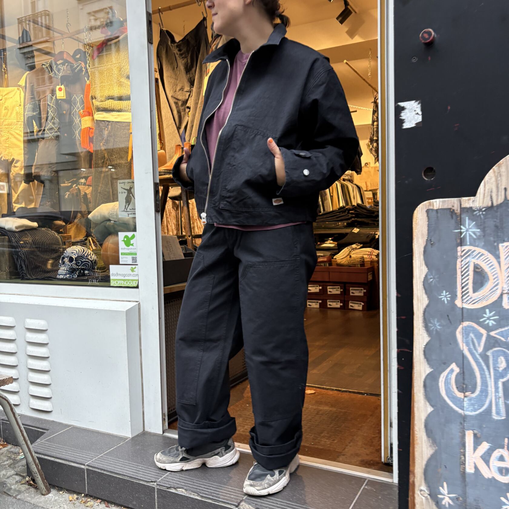 Nudie Jeans Nudie Jeans Mod. Wendy Pants Duck Canvas Black