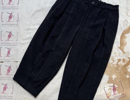 Devoa PTJ-BWCBC wide black wool pant unisex