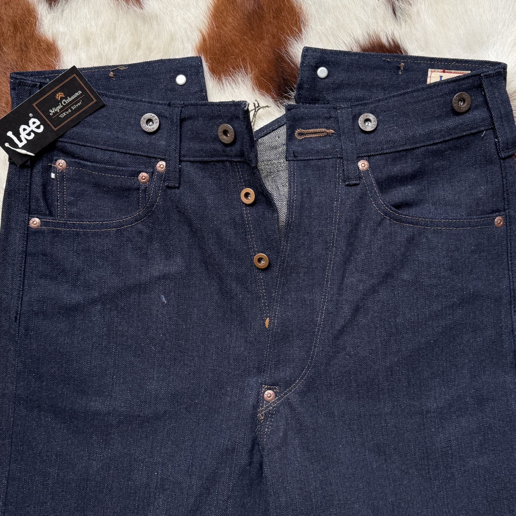 Nigel Cabourn Oxxlee railway pant indigo selvedge denim Nigel Cabourn