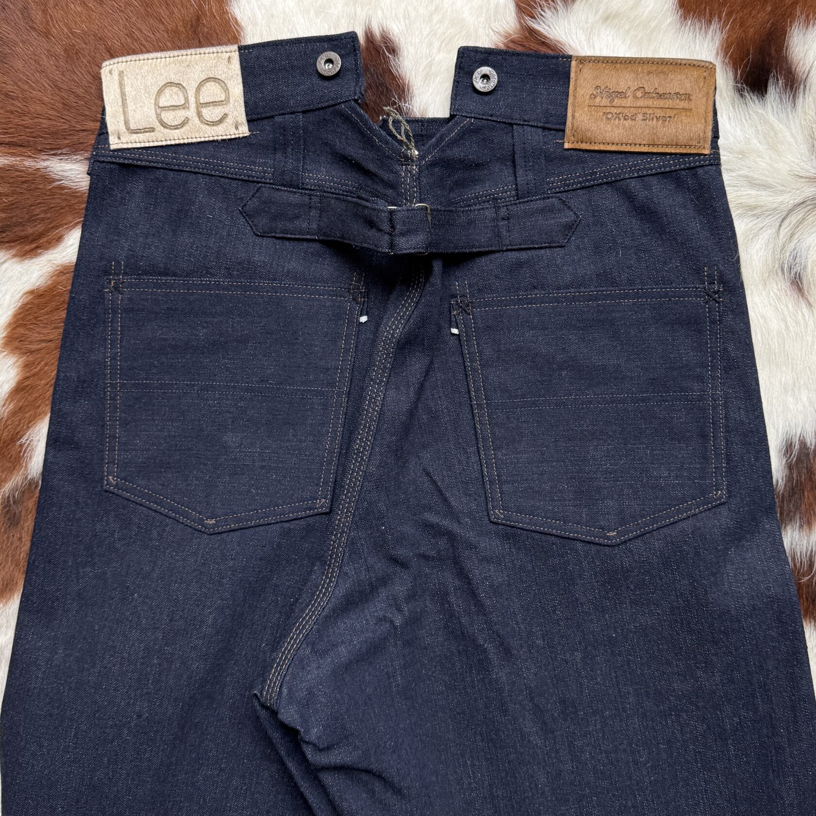 Nigel Cabourn Oxxlee railway pant indigo selvedge denim Nigel Cabourn