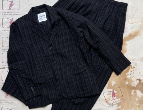 Hansen loose fit classic blazer model milos and ballon trousers model andrew black`n`white
