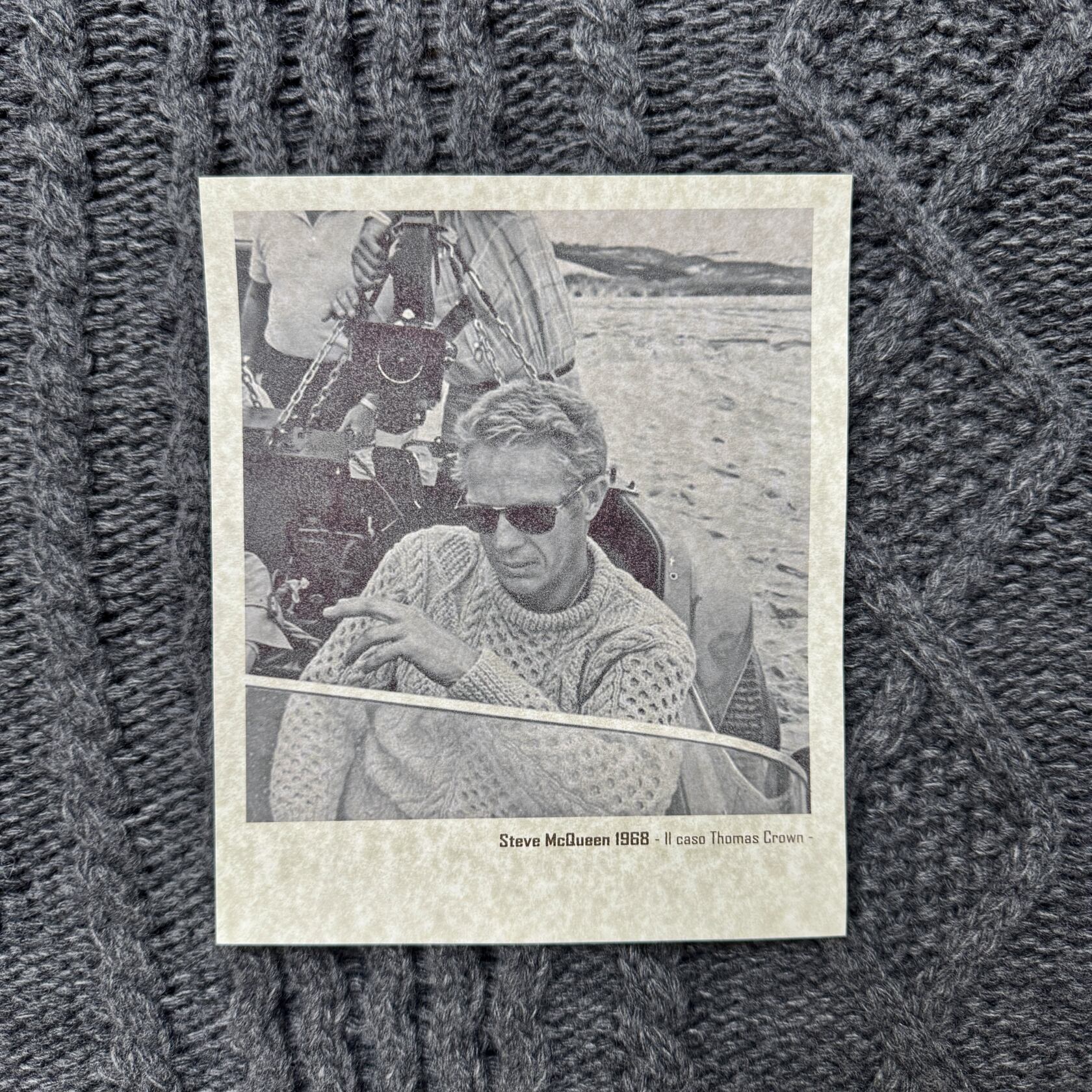 Rakki king of cool maglione aran girocollo wool grigio melange Rakki