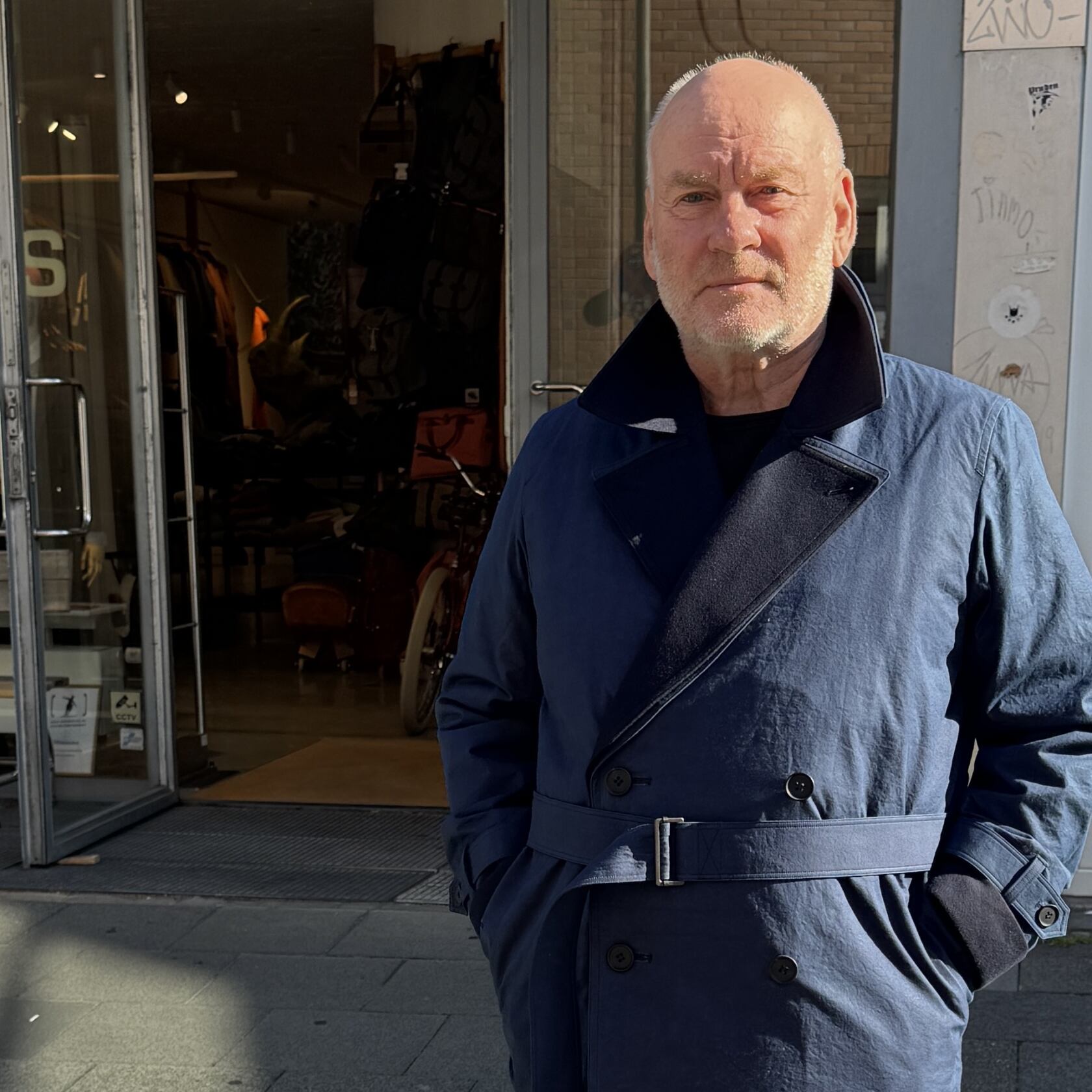 Yamauchi maximum depth natural indigo dyed 3 way docking trench coat face cotton/wool Yamauchi