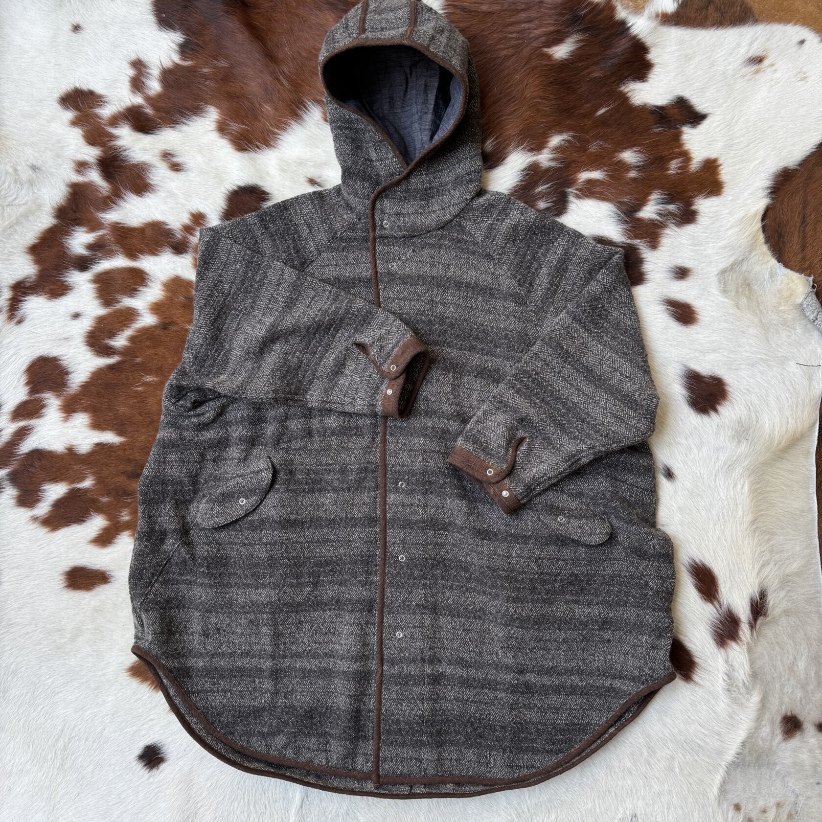 Cottle earth wall egg coat wool cashmere soil brown Cottle