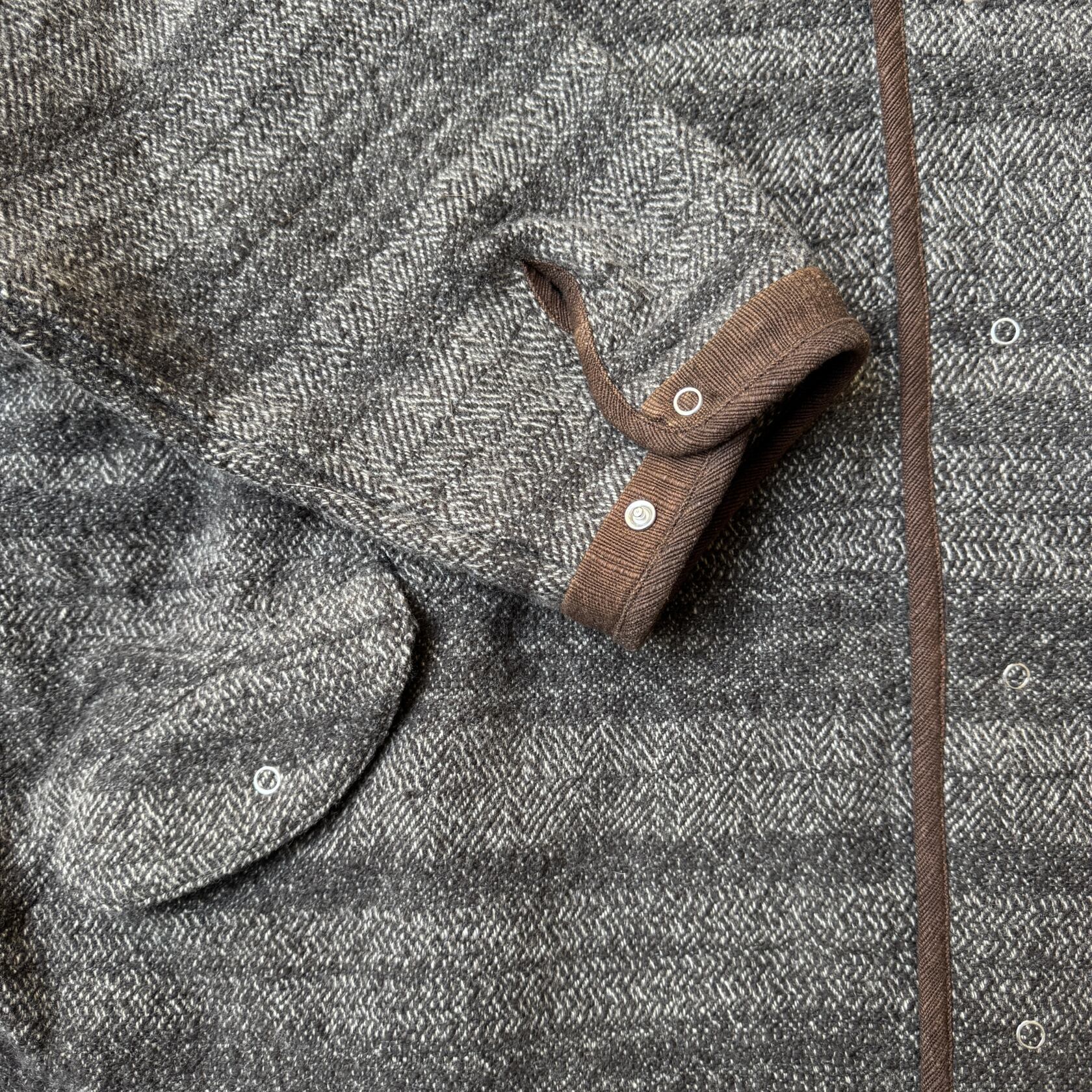 Cottle earth wall egg coat wool cashmere soil brown Cottle