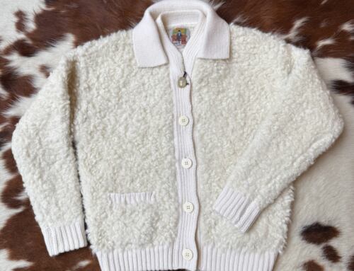 Rakki bomber pelliccia alpaca and lambswool white