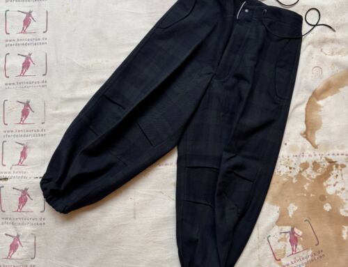 Haversack wool pant 462629 green black tartan