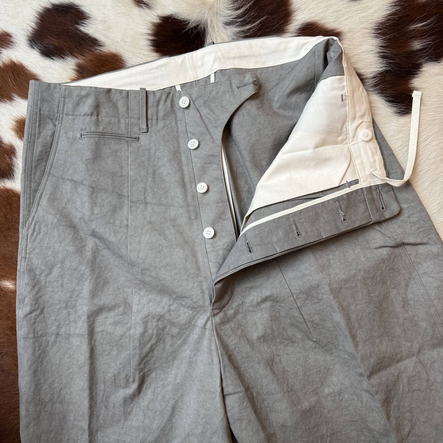 Haversack pant 462624 light grey cotton Haversack