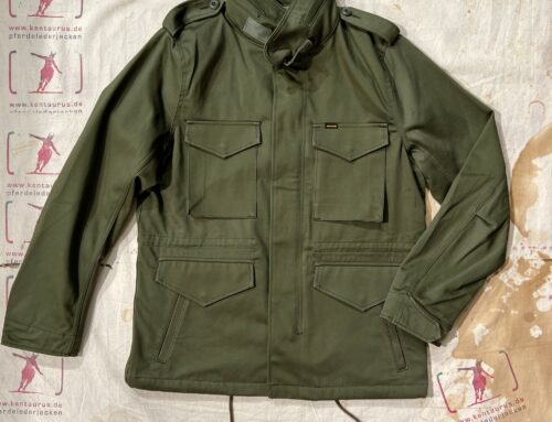 Iron Heart IHM-27-OLV sateen M65 field jacket olive