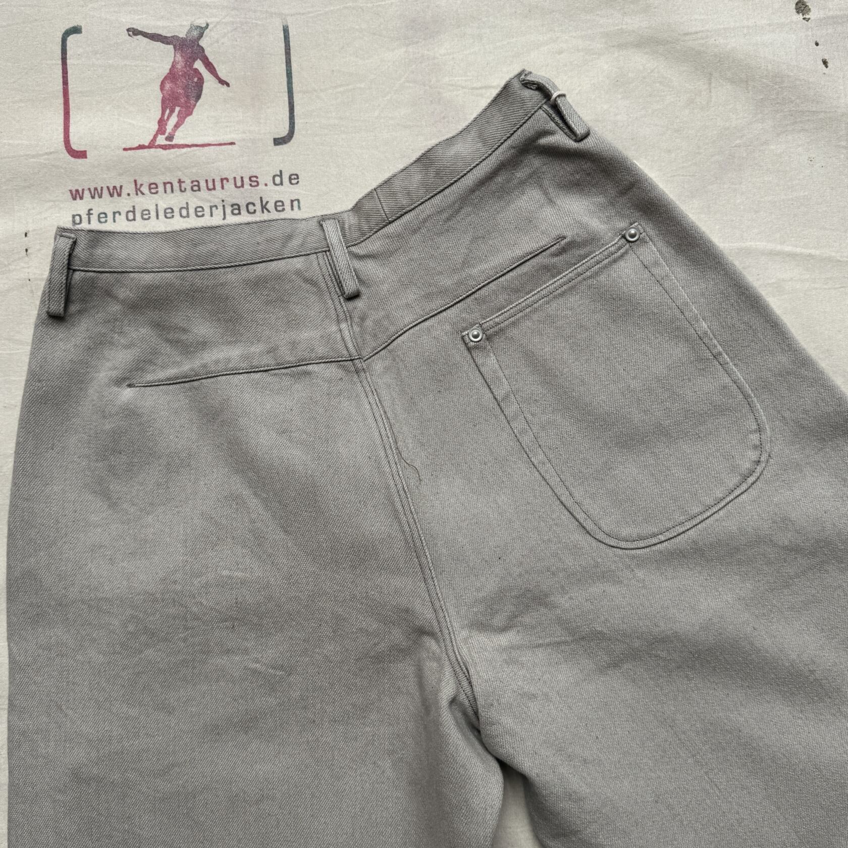 IMotivMfg uni denim trousers cotton wool oyster MotivMfg