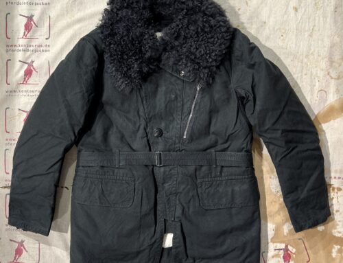 MotivMfg private purchase naval down jacket halley stevenson military finish waxed cotton charcoal