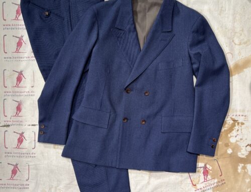MotivMfg burokrat jacket and messer trousers Lovat vintage serge blue 2 piece suit