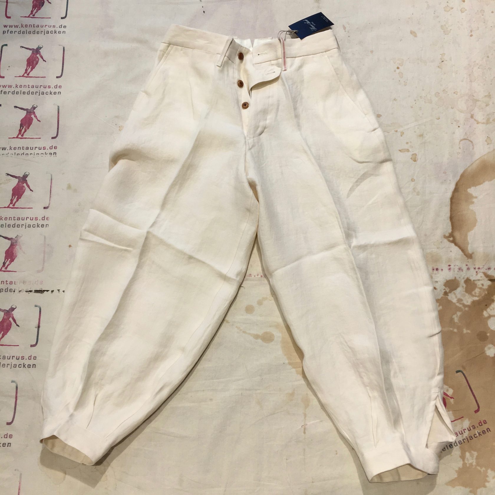 Haversack SS17 white linen pant