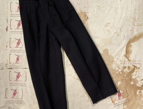 MotivMfg bund trousers cotton hopsack cloth black