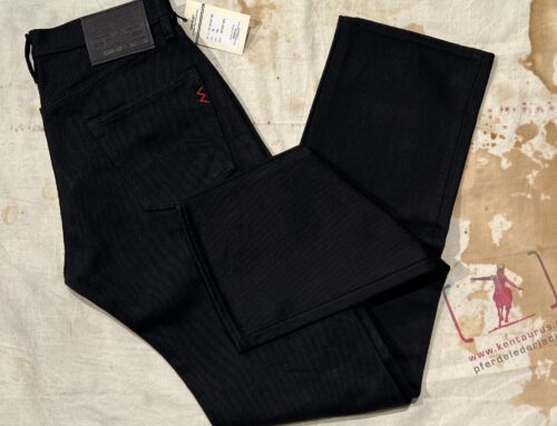 Iron Heart IH-634S-SB 21oz selvedge denim straight cut jeans superblack non – fade