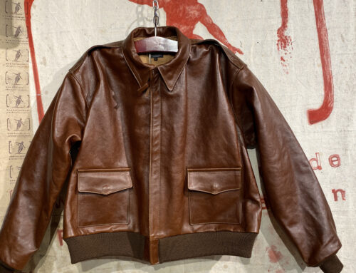 Aero Leather type A-2 type 42 in russet vicenza italian horsehide