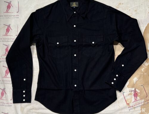 Studio D`Artisan 5686 kurozome black dyed western shirt