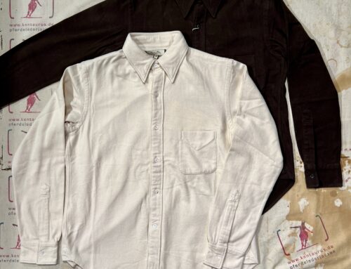 MotivMfg button down shirt cotton flannel natural and maroon
