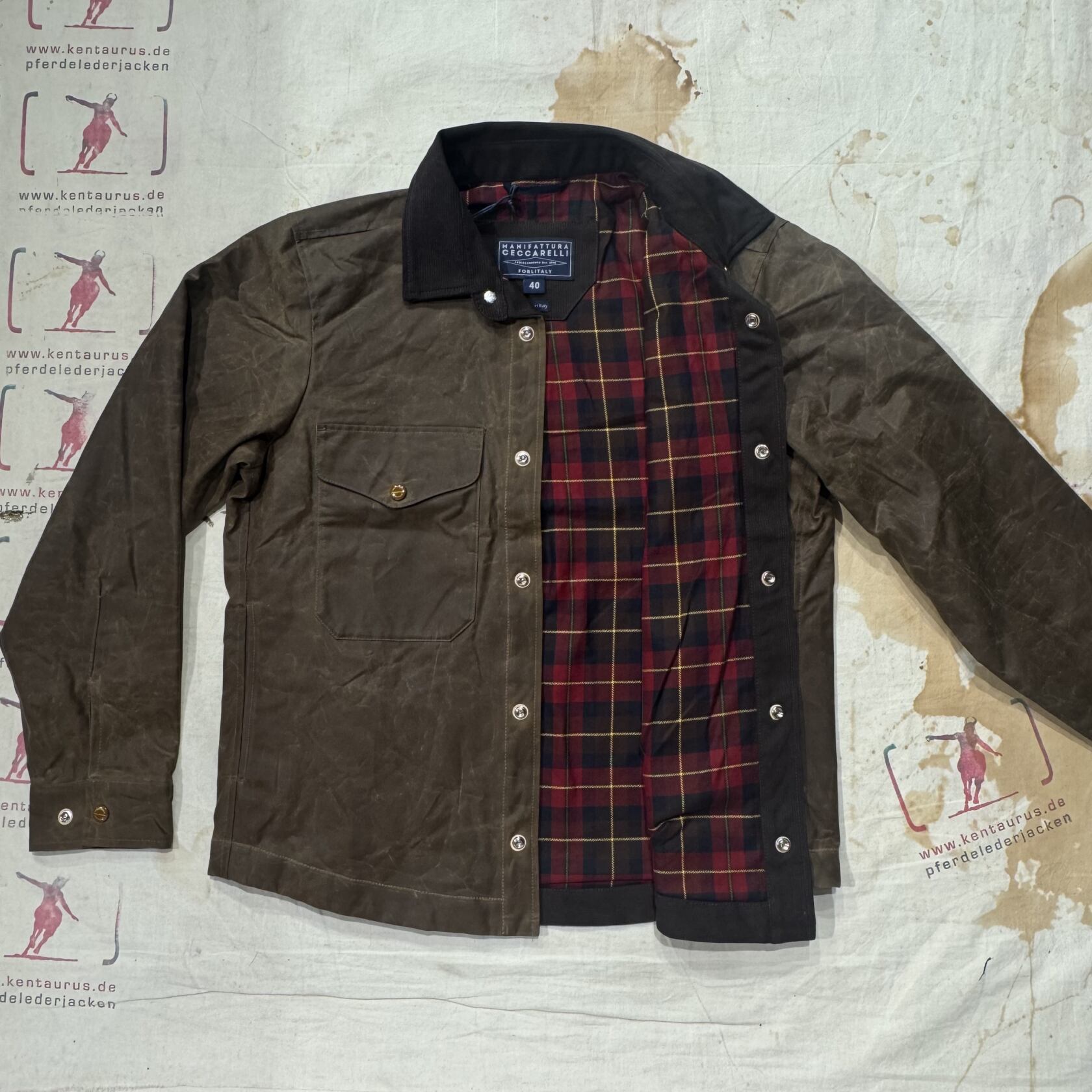 Manifattura Ceccarelli Manifattura Ceccarelli W7073-WX heavy shirt dark tan