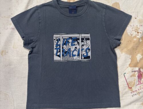 Nudie Jeans Mod. Frankie T-Shirt Life Tracks III anthracite woman