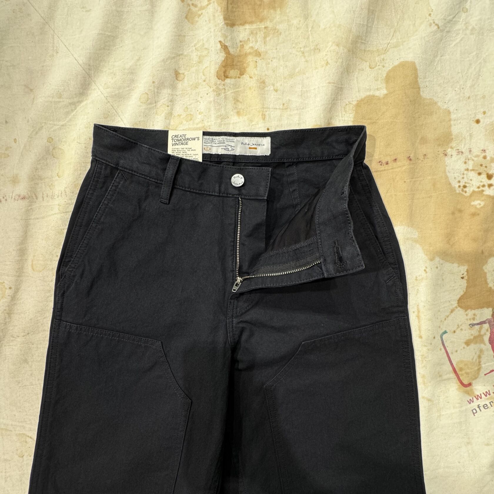 Nudie Jeans Nudie Jeans Mod. Wendy Pants Duck Canvas Black