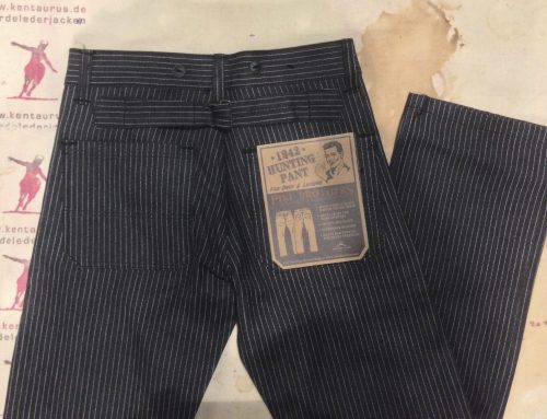 P.B. 1942 blue Wabash stripe hunting pant